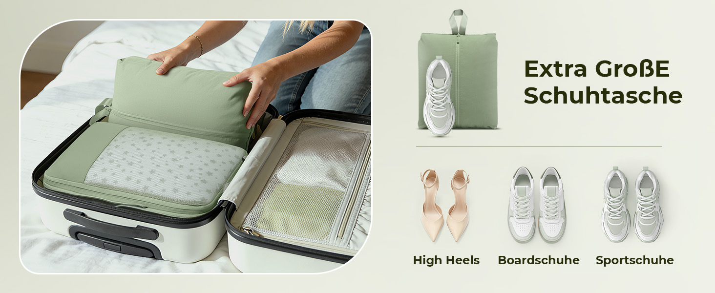 8-кількість компресійних кубиків для одягу, органайзер для валізи, чорний (8 шт., мат-зелений)