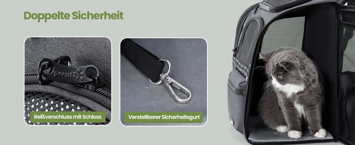 Рюкзак для кота та собаки Pecute, до 6 кг, дихаючий, складний, легкий, для подорожей