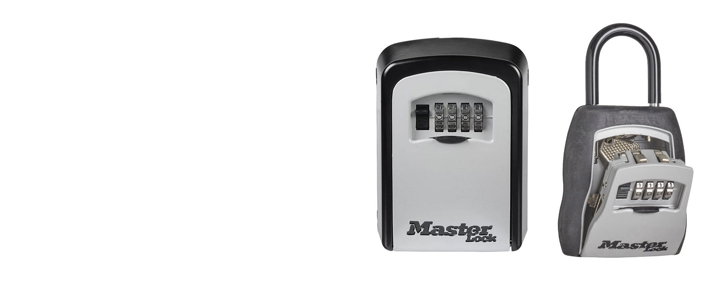 Master Lock Wall Mounted Key Safe - Outdoor Key Storage Box, Medium Size