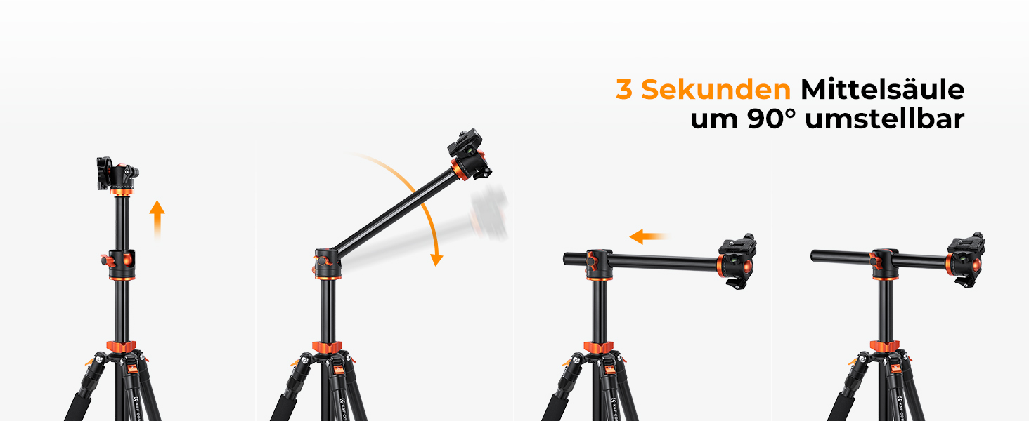 Штатив K&F Concept 238CM для камери з міцною конструкцією (186см, 10кг)