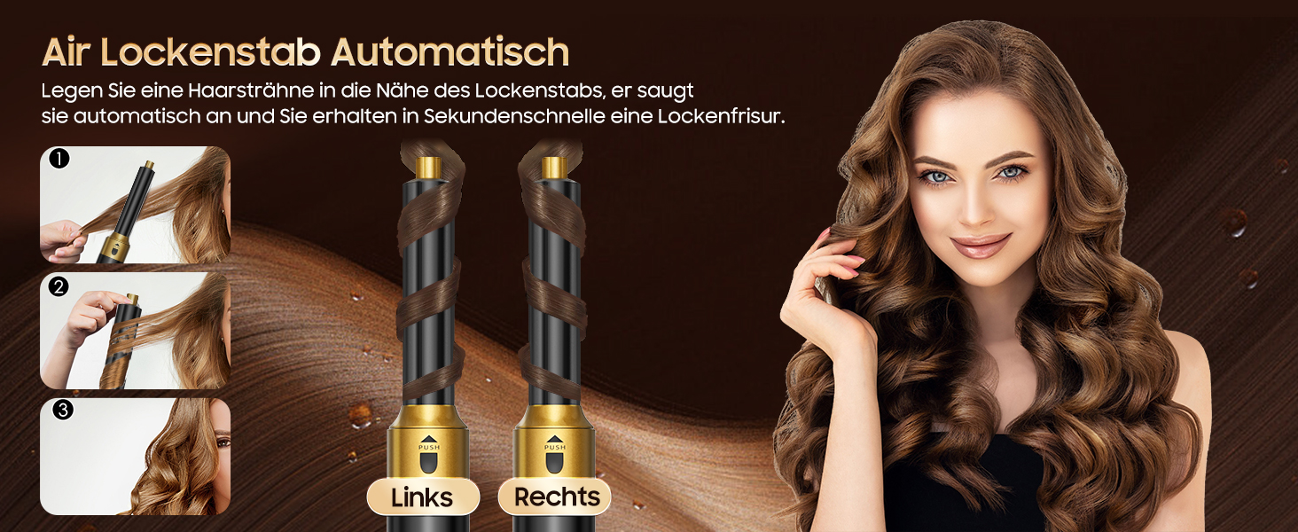 Набір для укладки волосся Airstyler 5 в 1: фен-щітка, термощітка, плойка, для створення об'єму, локонів, випрямлення, чорний