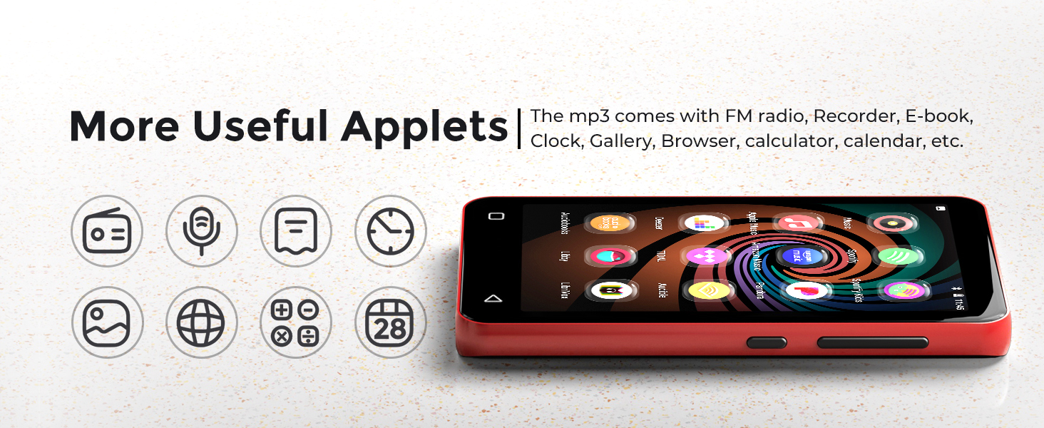 MP3 плеєр Innoasis з Bluetooth та WiFi, 4