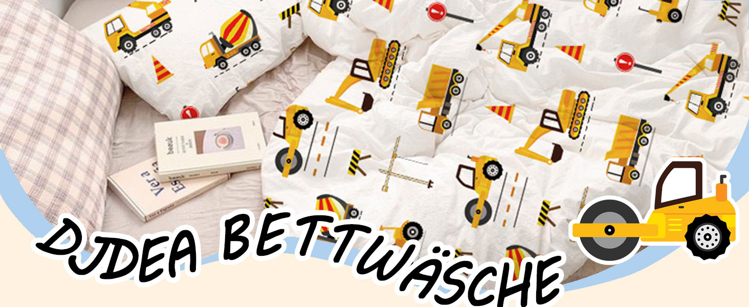 Комплект постільної білизни для дитячого ліжечка DJDEA 100x135 см - Динозаври, м'яка мікрофібра, 2 шт. (з наволочкою 40x60 см)