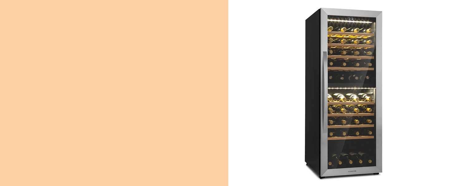 Витримайте вино та охолоджуйте напої: Витримайте вино та охолоджуйте напої Klarstein – витримайте вино та охолоджуйте напої, 36 пляшок, з UV-захистом, 4-18°C