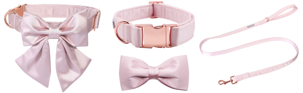 Нашийник для собак Lionet Paws з метеликом - комфортний шовковий нашийник зеленого кольору для маленьких собак, знімний метелик, розмір S (1 шт.), колір: трав'яний