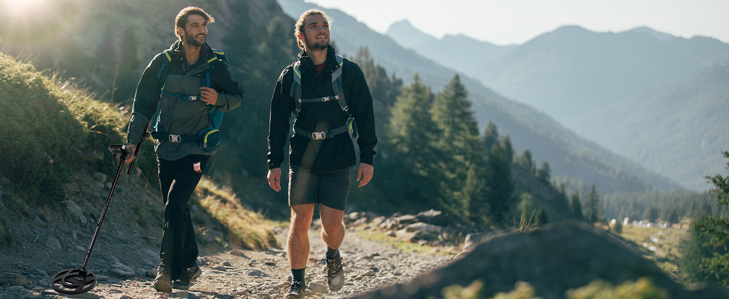 Металдетектор KingSom Profi: 5 режимів, DSP-чіп, водонепроникний, LCD-дисплей, набір з навушниками та лопатою