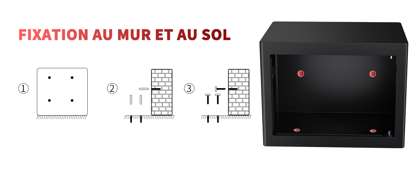 Касовий сейф KABISAFE 25L: надійне зберігання грошей, документів та коштовностей. Сейф для дому з цифровим замком, сигналізацією та висувним ящиком. Встановлюється у стіну.