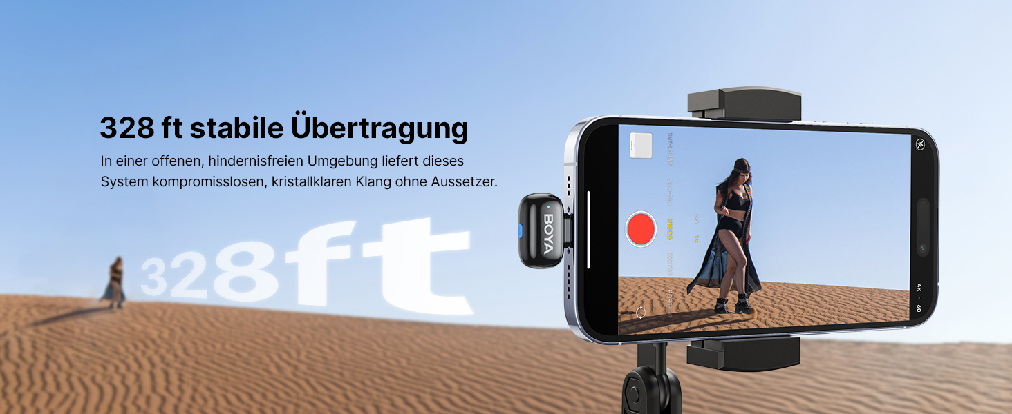 BOYA MINI 2 - Бездротовий мікрофон-лавал'єр для iPhone, Android, Vlogging, YouTube, Streaming. Чорний (2TX+1RX, Type-C)