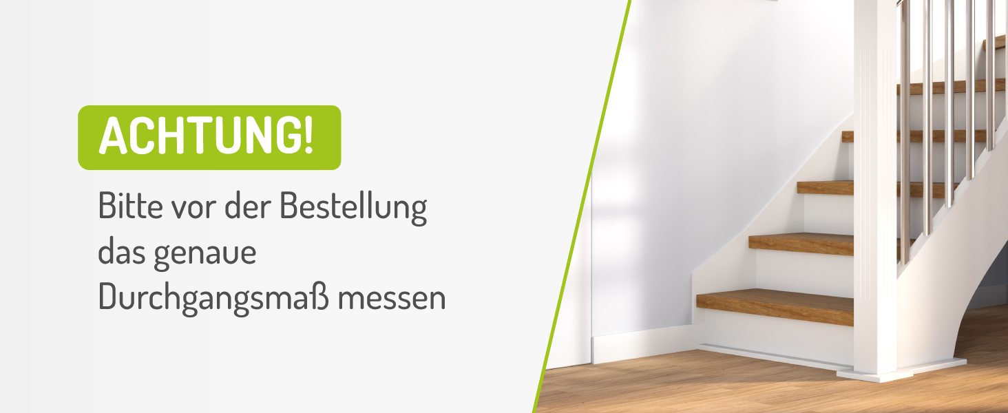 Захист для воріт BOMI Mira | Сітка для воріт з люком для котів | Ідеальний захист для собак, котів та цуценят | Металева сітка для воріт у квартиру, білий колір | Ширина: 73-83 см