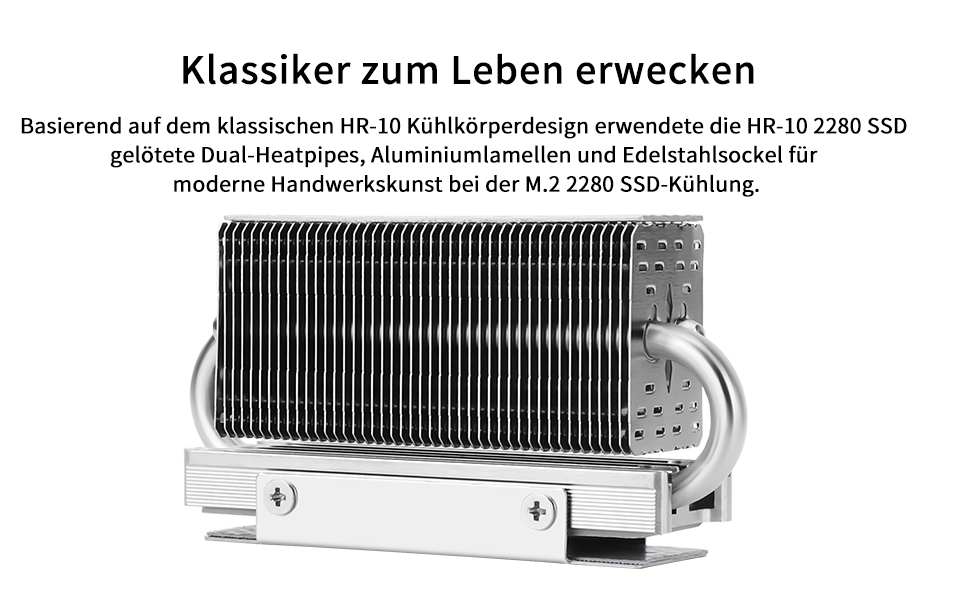 Радіатор охолодження SSD TR HR10 2280 з тепловими трубами та вентилятором PWM для ПК