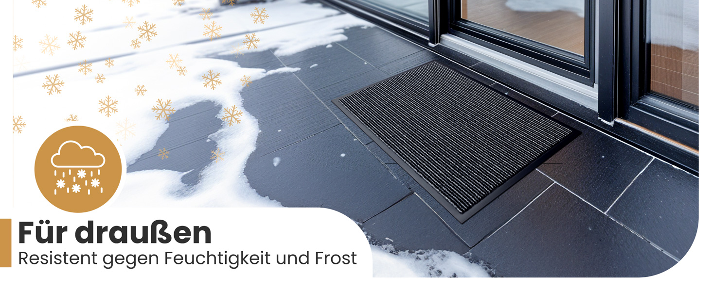 Килимок для дому 40x60 см (смугастий) - міцний, поглинаючий бруд, внутрішній килимок