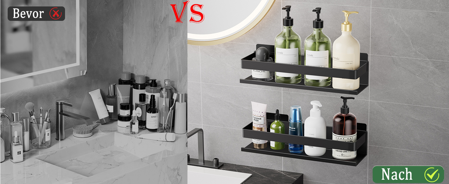 Алюмінієвий кухонний органайзер для ванної кімнати, 30 см, 2 шт., настінний, самоклеючий, 2 яруси