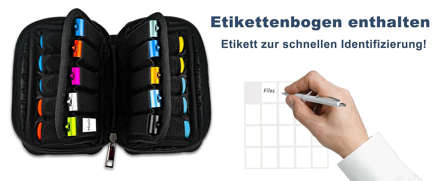 Органайзер для USB-накопичувачів JBOS: кейс на 20 відсіків для USB-флешок, USB-стиків та інших аксесуарів