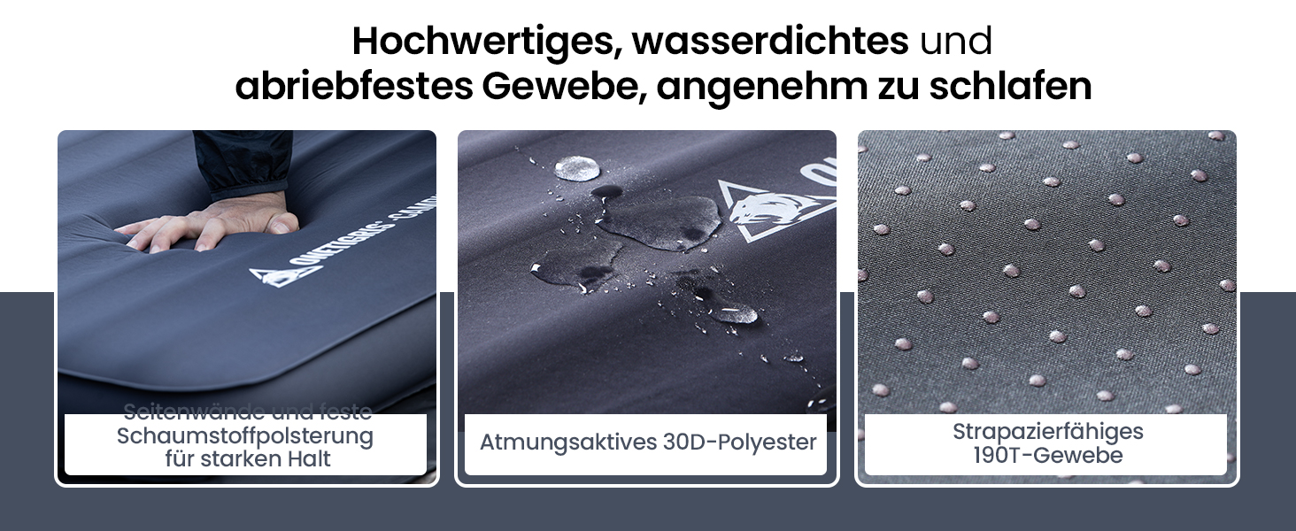 Надувний матрац OneTigris Dreamstar самонадувний (70x198 см) сірий для кемпінгу, подорожей та автомобіля