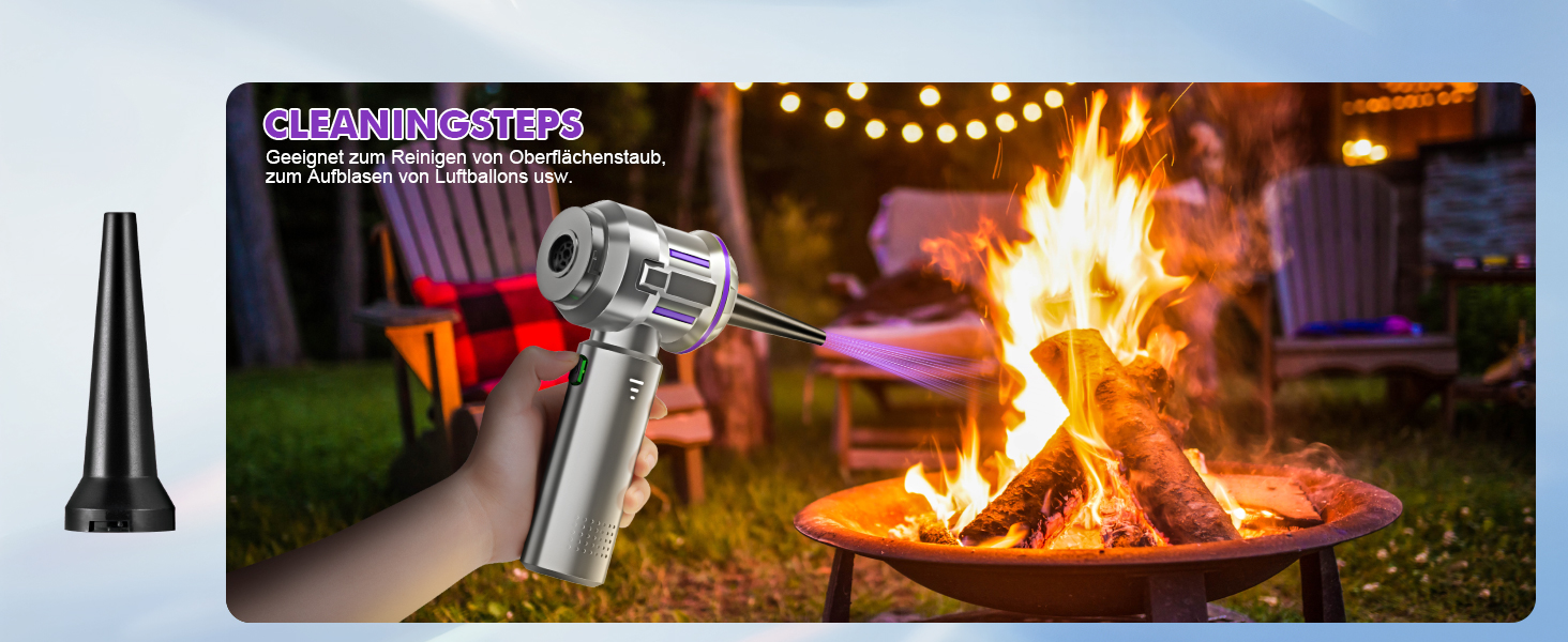 Бездротовий ручний пилосос RABIGALA 4-в-1, 25000PA, акумуляторний, для автомобіля та дому, електропілювач, фіолетовий