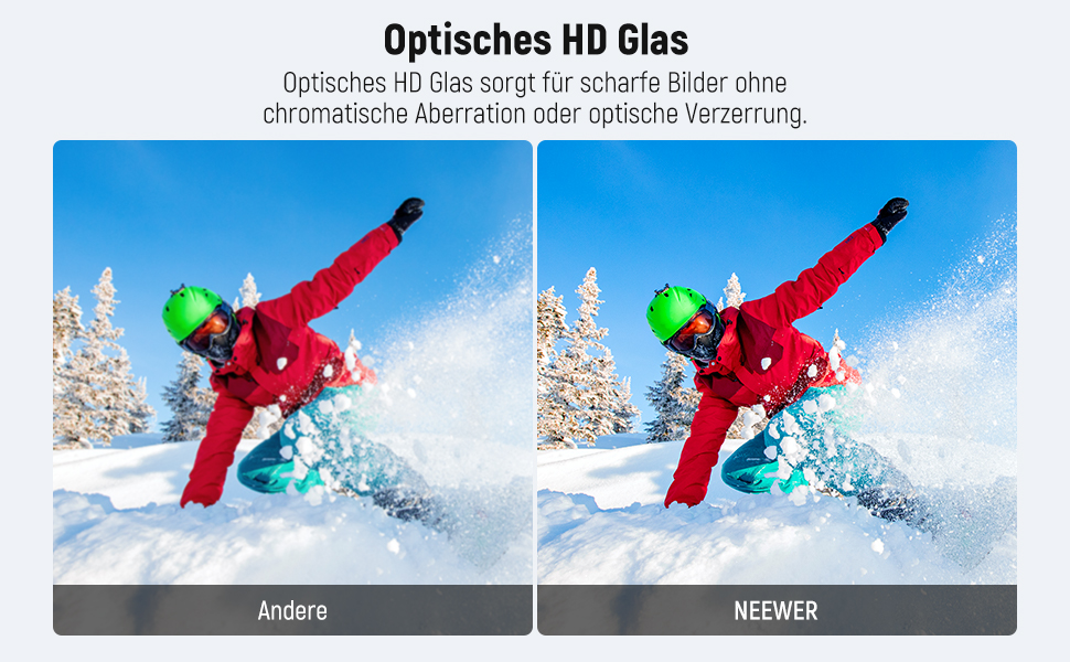 NEEWER Набір фільтрів ND для DJI Osmo Action 3/4/5 Pro, 6 шт. (ND8, ND16, ND32, ND64, ND1000, CPL), аксесуари для екшн-камери