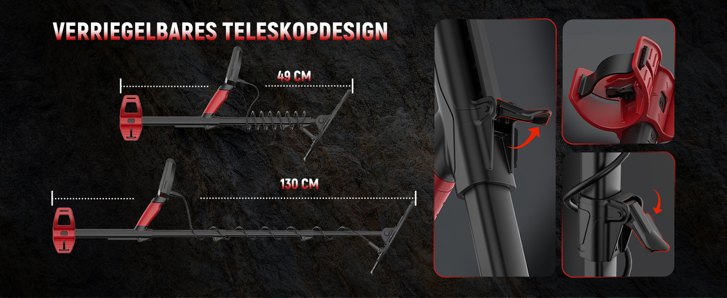 Металошукач KAIWEETS Profi Set: LCD дисплей, водонепроникна котушка, 30см глибина, регулювання чутливості, для дорослих та дітей