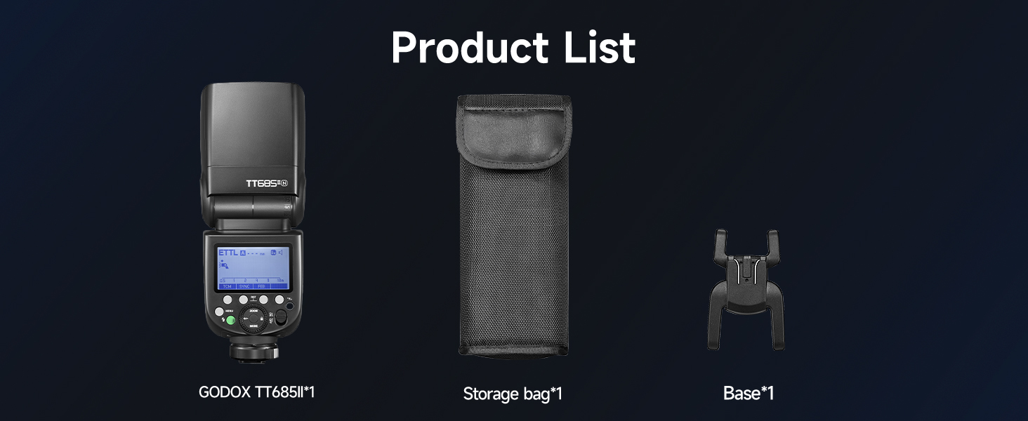 Спалах Godox TT685IIS для Sony: Швидкий, TTL, TCM, 2.4G X System