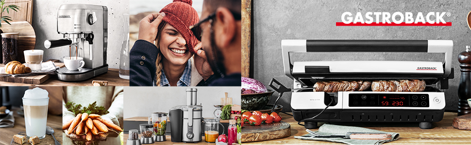 Електричний чайник GASTROBACK #42441 Design Express: нержавіюча сталь, регулювання температури 50-100°C, 3000 Вт, сріблястий, для однієї порції