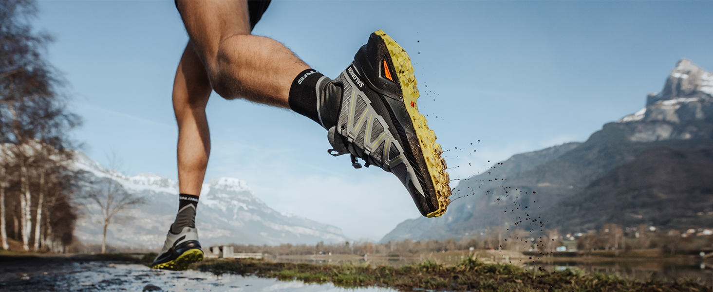 Чоловічі кросівки Salomon Speedcross Peak, 44 EU, чорний/гляширево-сірий
