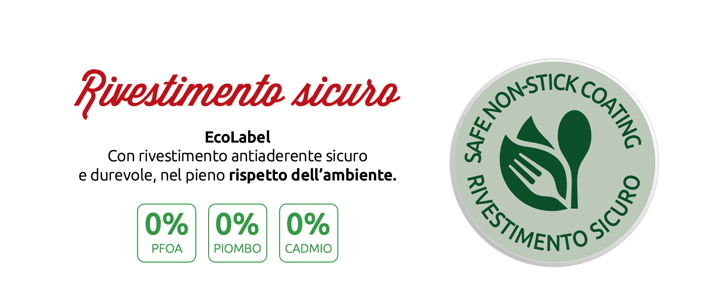 Набір антипригарних сковорід Lagostina Cucina Mediterranea з алюмінієвого сплаву, пластикова ручка, чорний і червоний, 21/24/28 см