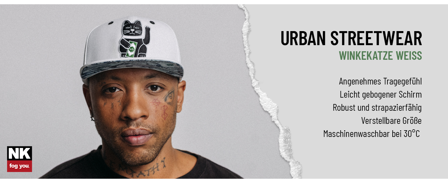 Кепка Nebelkind Snapback для чоловіків та жінок, універсальний розмір, регульована, unisex, якісна бейсболка в стилі streetwear, ретро білий колір