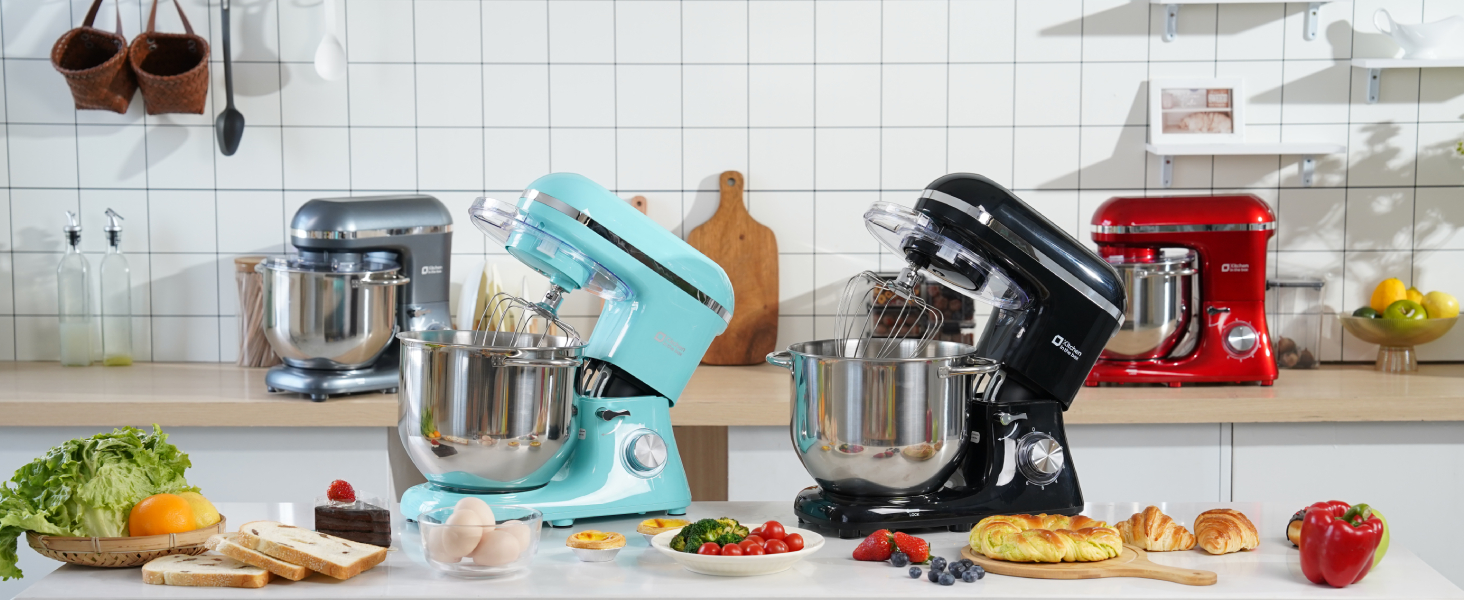 Кухонна машина Küchenmaschine 6.2 л, 1400 Вт, 6 швидкостей, з набором насадок (чорний)