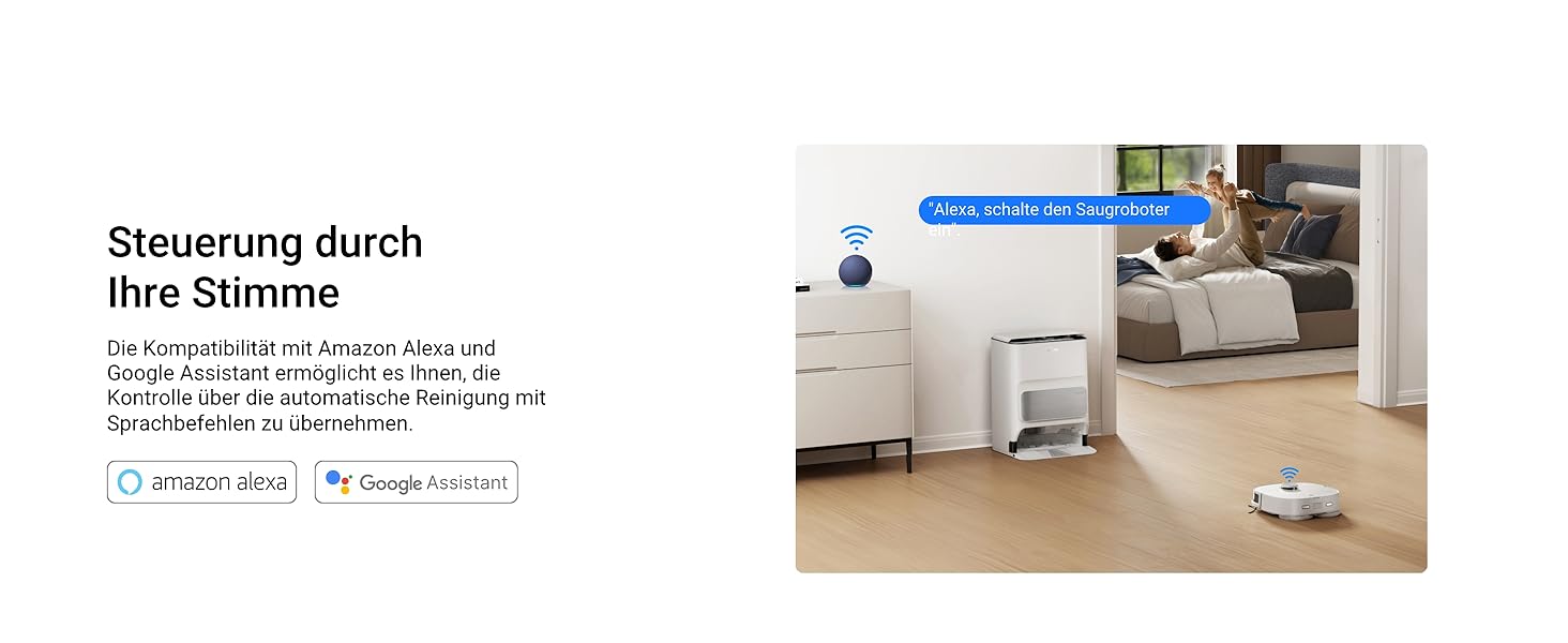 Робот-пилосос Eureka J12 Ultra з функцією миття, самостійне порожнення, прання та сушка, потужність 5000Pa, обертова функція миття, Dual-LiDAR навігація, 3D уникнення перешкод