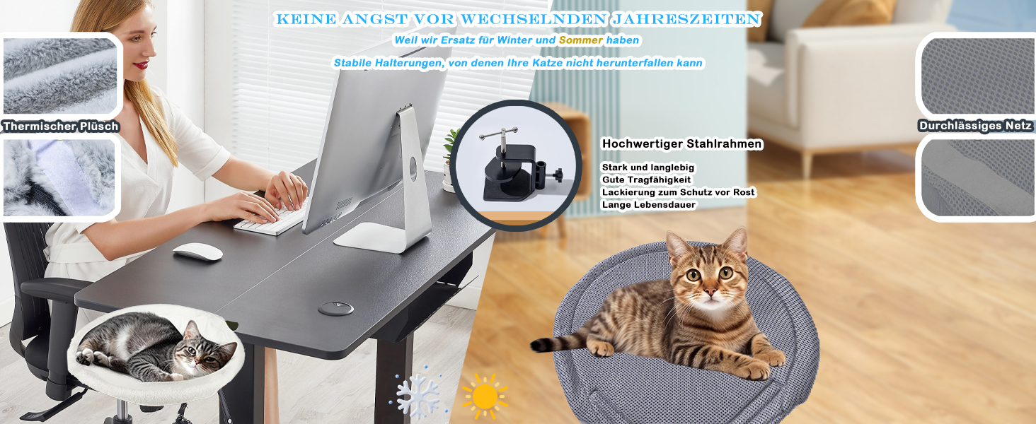 Кішка гамак ліжко кошик для сну, м'яке ліжко для котів та цуценят, 45x45 см, з ковдрою та іграшками, до 22 кг