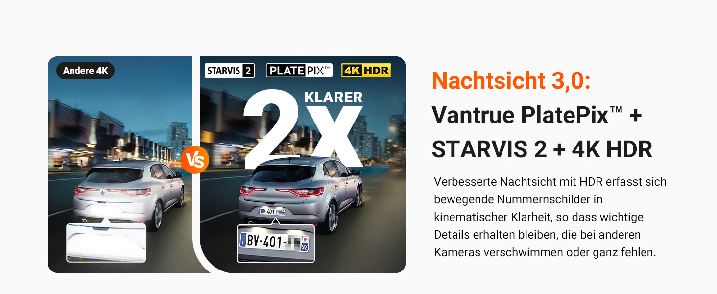 Відеореєстратор VANTRUE N4 Pro S 4K STARVIS з GPS, 3 канали (4K+1080P+1440P), WiFi 5GHz, паркувальний режим 24/7, голосове керування, IR нічне бачення, LTE (опціонально)