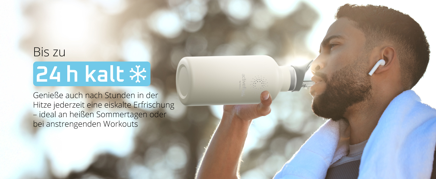 Фляга для води з нержавіючої сталі з трубочкою та інфузером, 3 кришки: BPA-free, не протікає, підходить для газованої води - спортивна фляга, термофляга, ізотермос, 530 мл, рожевий колір бамбук