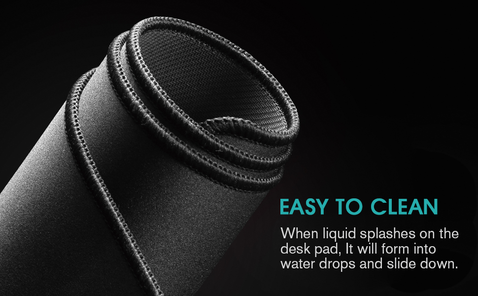 Килимок для миші Rii XXL Gaming, 900x400 см, великий, для ігор та офісу, чорний