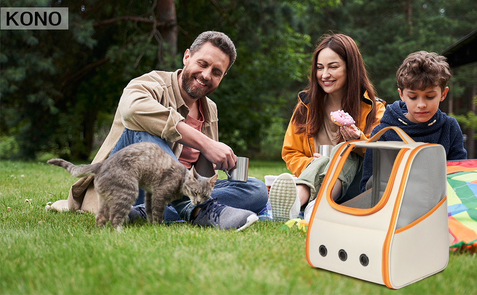 Рюкзак для кота та собаки до 5,9 кг, переноска для тварин з сітчастим вікном, дихаючий рюкзак для подорожей з домашніми тваринами (чорний)