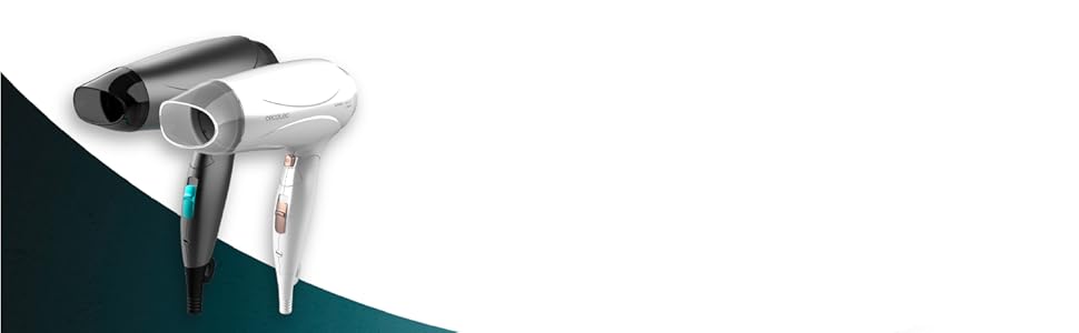 Фен Cecotec IoniCare Power&Go Kompakt: 2400 Вт, DC-двигун, іонізація, холодний струмінь, HairCare, сірий