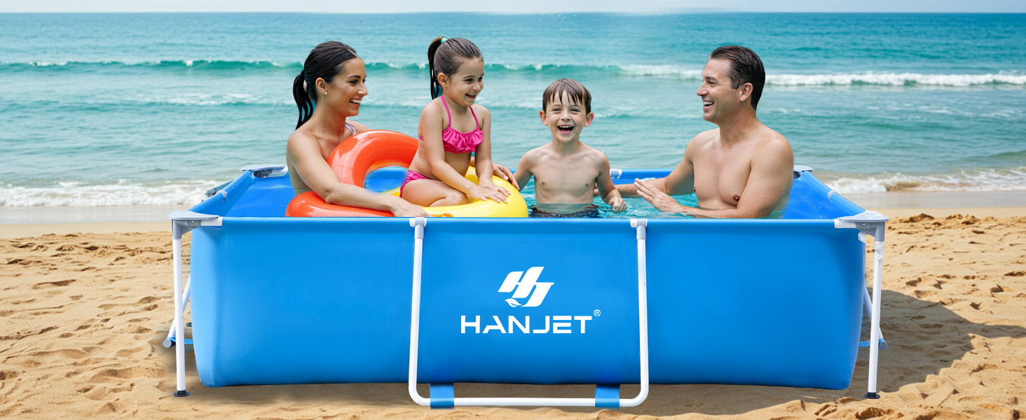 Басейн сталевий каркасний 110x110x35 см, блакитний - для саду та відпочинку