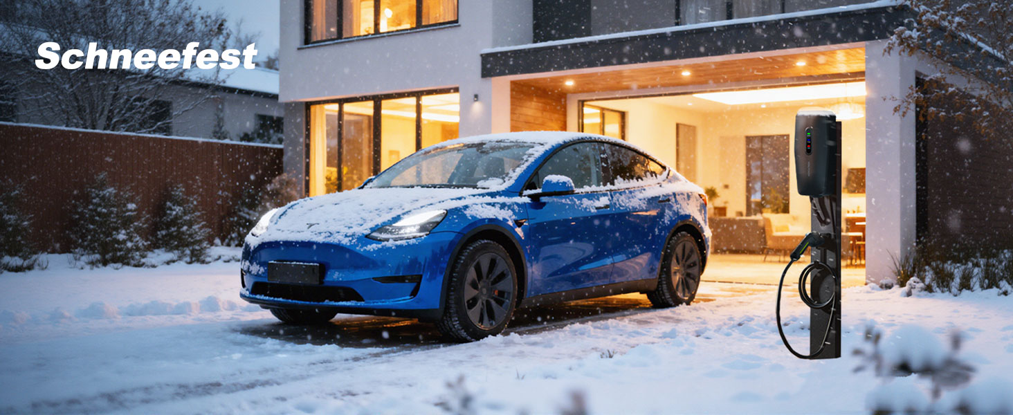 Кабель зарядний Type 2 Schuko 8м, 3.68кВт 16A для електромобіля (EV), водонепроникний IP65, сумісний з Tesla Model Y/3, Volvo XC60, VW ID.3/4