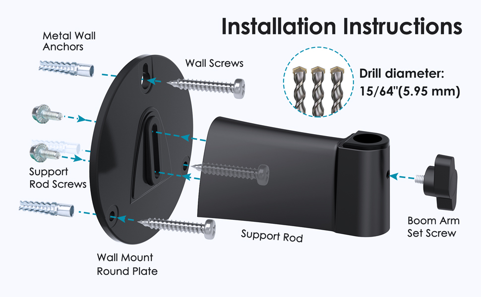 Кріплення для мікрофона YOUSHARES з металевою клямкою та поп-фільтром для Shure MV7