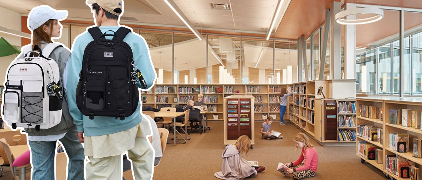 Чоловічий рюкзак для школи та подорожей, великий, водонепроникний, сірий