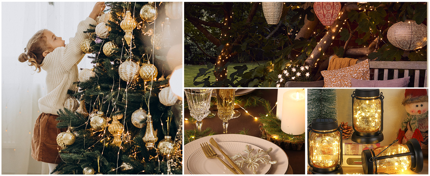 SALCAR 100 метрів LED гірлянда на мідному дроті, 1000 світлодіодів, 8 режимів, вологостійка, для декорування ялинки, кімнати, саду, вечірки, весілля, тепле біле світло