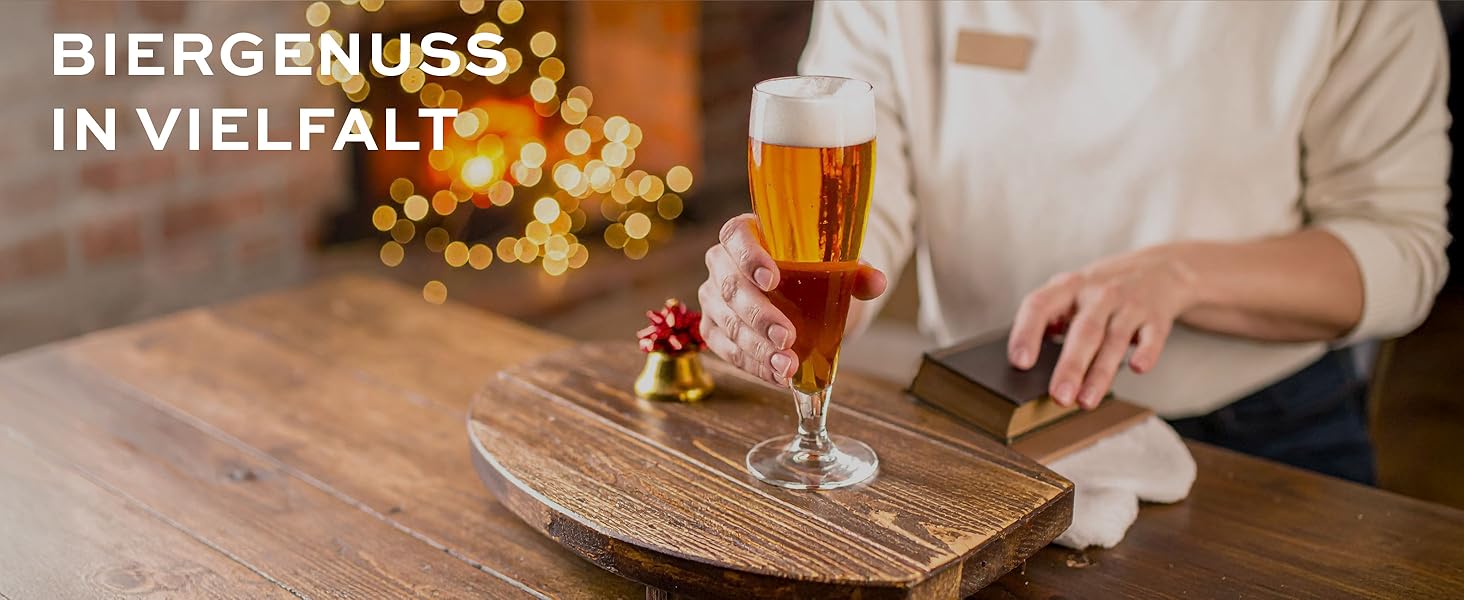 Набір келихів для пива Stölzle Lausitz Grand Cuvée 6 шт, 390 мл – Кришталеві келихи для Pilsner та іншого пива, Німеччина