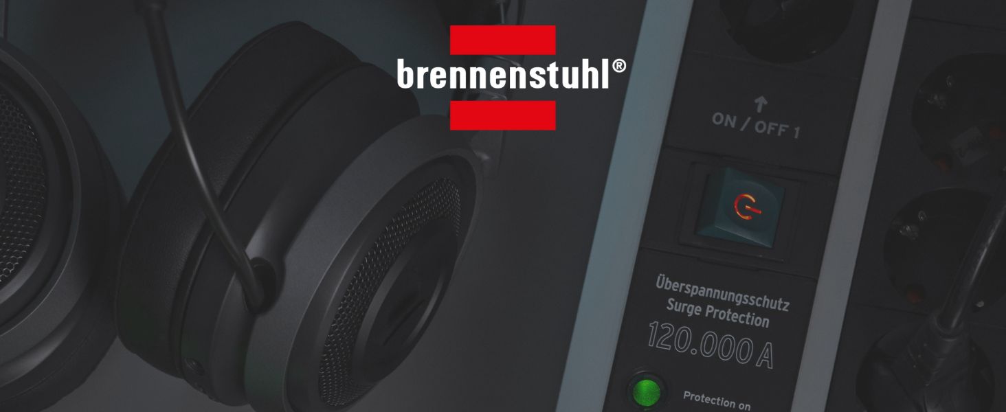 Бренненштуль Premium-Protect-Line Розподільний блок живлення для геймерів 14-портовий з 2 вимикачами та захистом від перенапруги (з кабелем 3м та 2-портовим USB 3,10A, Made in Germany) срібний / чорний 14-портовий 2x 3,1A Single