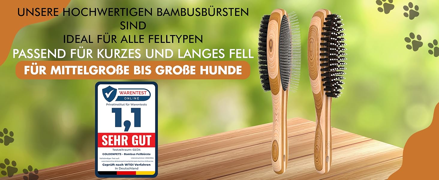Бурштук для собак та котів 2-в-1: розчісування та вичісування | Для середньої та довгої шерсті | Гребінець для підшерстка | + Безкоштовний електронний посібник з догляду