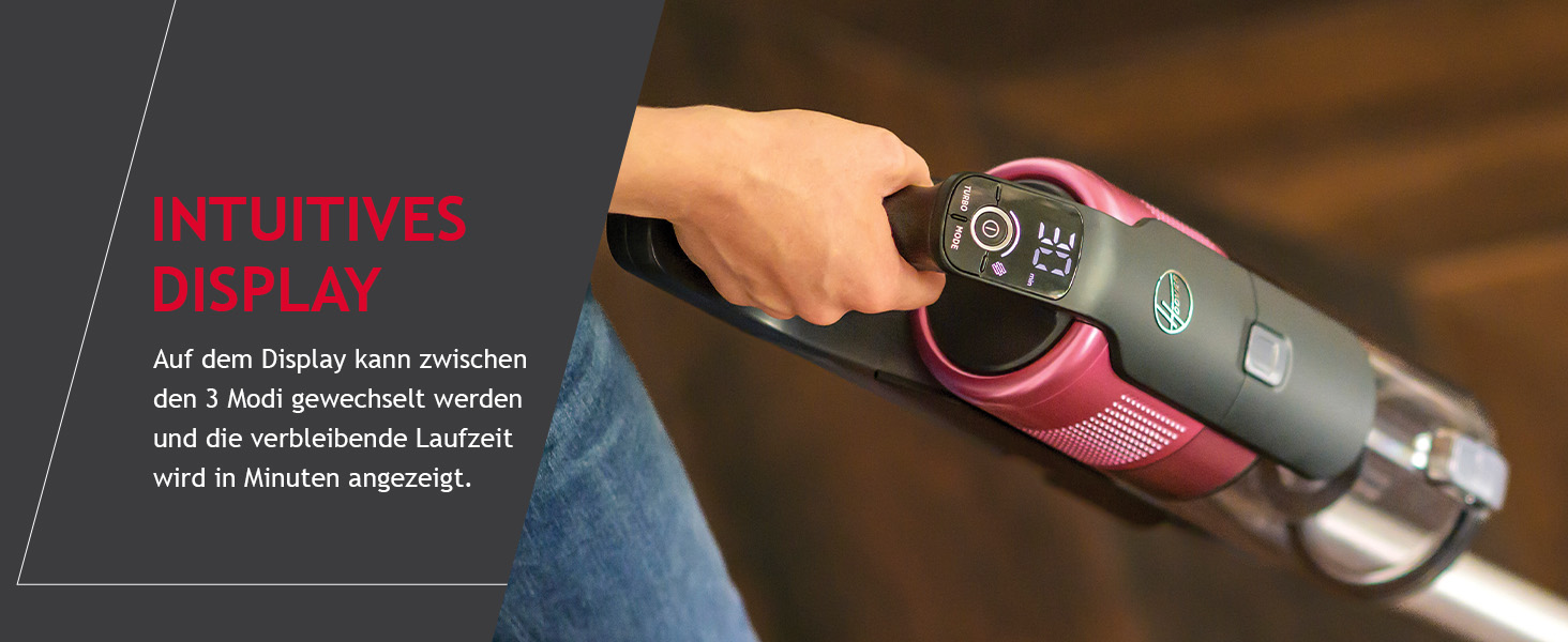 Бездротовий акумуляторний пилосос Hoover HF9 Home I 2 шт. акумулятори, до 240 м² та 60 хв роботи, потужний, бездротовий, без мішка, з LED-підсвічуванням та антизаплутувальною насадкою для будь-яких поверхонь