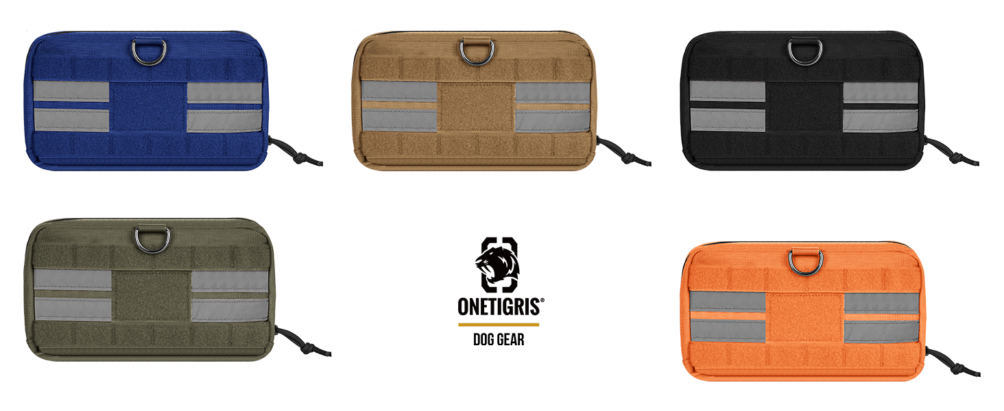 Футляр для корму OneTigris для собак (23,5x13x5 см), 2 шт., MOLLE система, тактичне спорядження, тренування, оранжевий