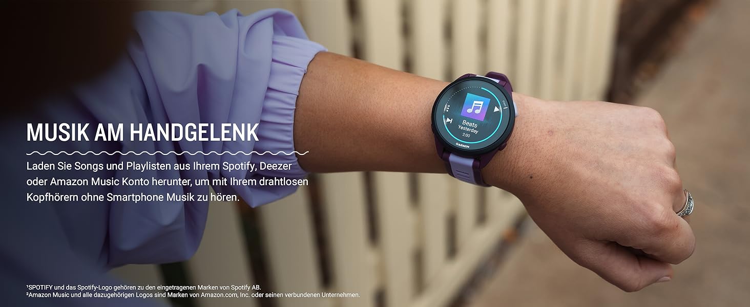 Garmin Forerunner 165 43mm: Розумний годинник для бігу з AMOLED екраном, до 11 днів роботи, 25+ спортивних функцій, рекомендації тренувань та моніторинг здоров'я