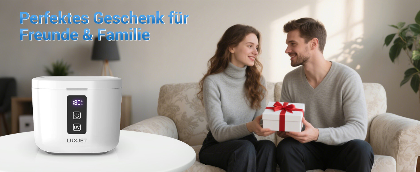 Ультразвуковий очищувач 48000Hz з УФ-дезінфекцією для зубних кап, брекетів, протезів та ювелірних виробів - 300 мл, 24 Вт