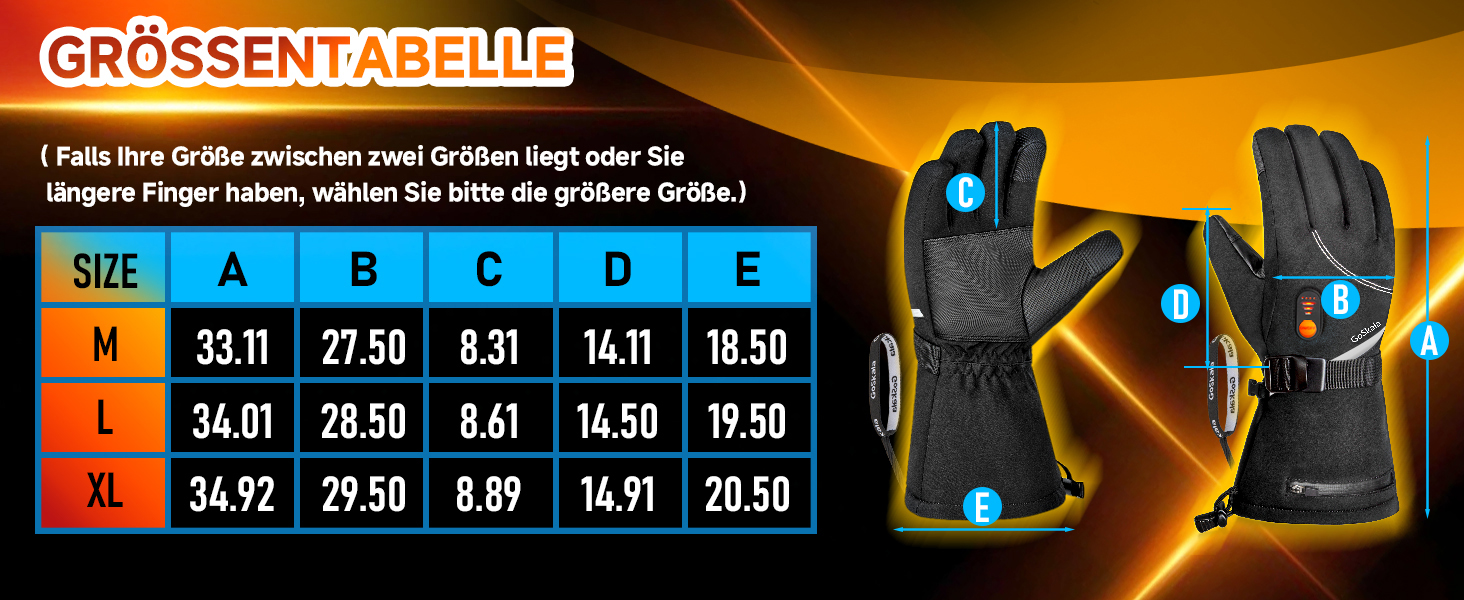 Електричні гріючі рукавички для жінок та чоловіків, зимові рукавички з підігрівом, чорні, з акумулятором 7.4V 6000mAh, 3 режими нагріву, сенсорний екран, водонепроникні