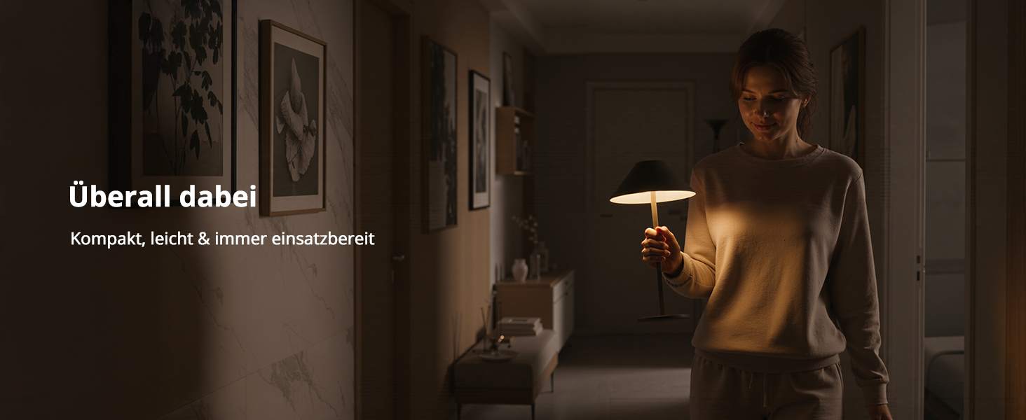 BOJIM 2 шт. LED настільна лампа з акумулятором, бездротова, USB, диммування, магнітна, IP54, для балкона/на вулицю (Антрацит)