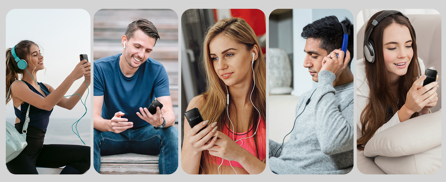 HIFI WALKER H20 Pro: Аудіо-плеєр Hi-Res з Bluetooth 5.1, DAC DSD256, 64GB
