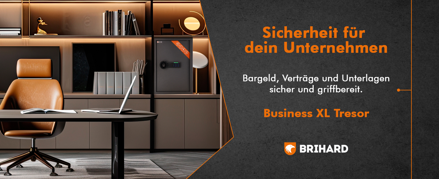 Сейф для дому Business XL Safe Tresor 60л Black Pearl з цифровим та відбитком пальця, вогнестійкий, для документів A4